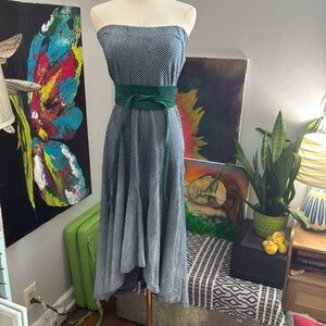 Striped convertible maxi skirt or dress